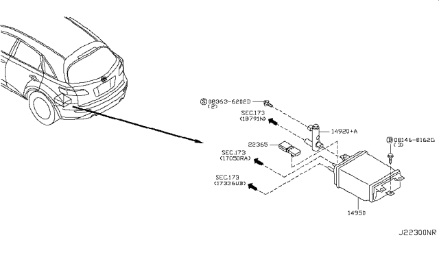 2008 Infiniti FX35 Engine Control Vacuum Piping Diagram 1