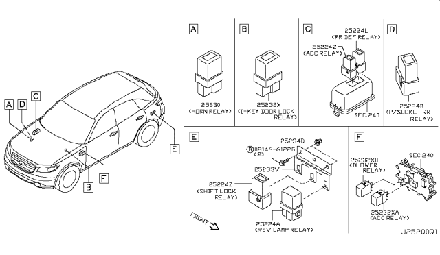 2006 Infiniti FX35 Relay Diagram 2