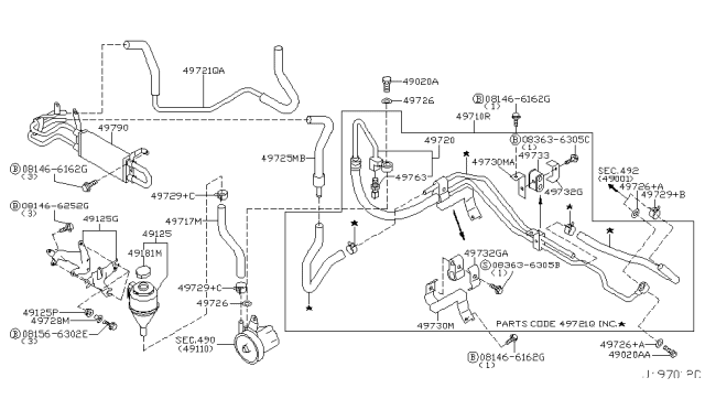 2003 Infiniti FX35 Power Steering Piping Diagram 2