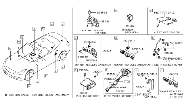 2010 Infiniti G37 Electrical Unit Diagram 1