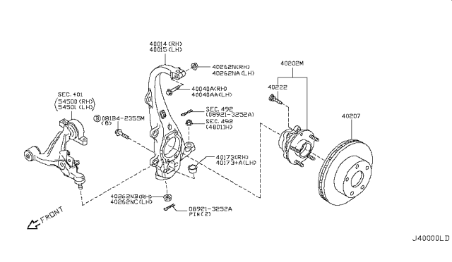 2011 Infiniti G37 Front Axle Diagram