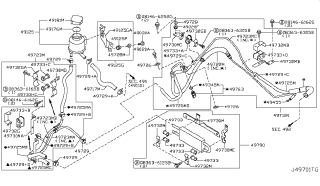 2012 Infiniti G37 Power Steering Piping Diagram 5