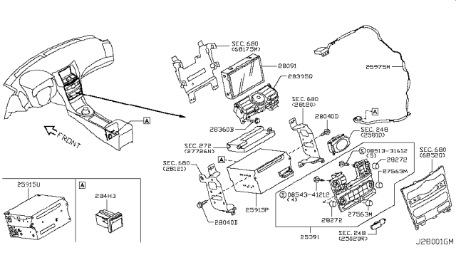 2011 Infiniti G37 Audio & Visual Diagram 4