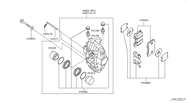 2015 Infiniti Q60 Convertible Rear Brake Diagram 2