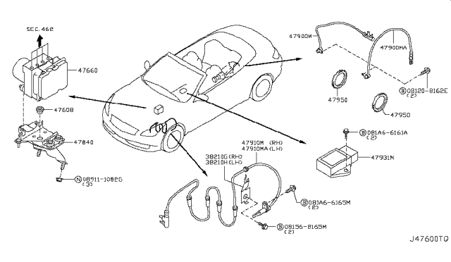 2010 Infiniti G37 Anti Skid Control Diagram 2