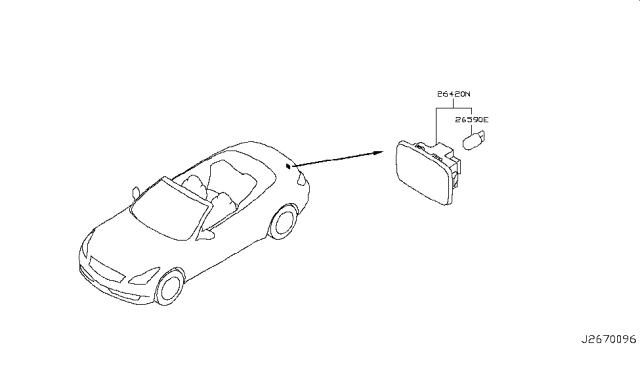 2011 Infiniti G37 Convertible Lamps (Others) Diagram