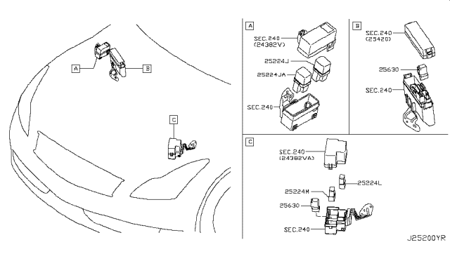 2015 Infiniti Q60 Convertible Relay Diagram 1