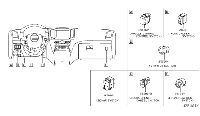 2012 Infiniti G37 Convertible Switch Diagram 4