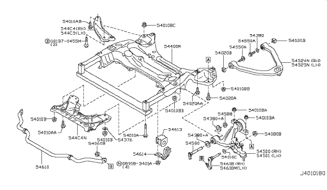 2010 Infiniti G37 Front Suspension Diagram 2