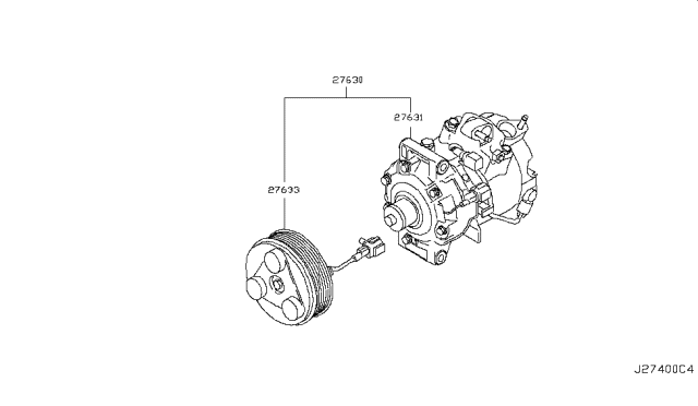 2014 Infiniti Q60 Compressor Diagram