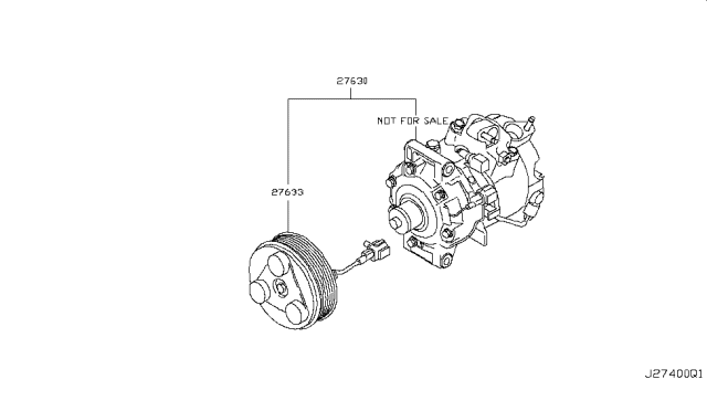 2015 Infiniti Q60 Convertible Compressor Diagram 2