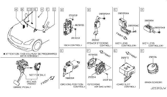 2009 Infiniti G37 Convertible Electrical Unit Diagram 6