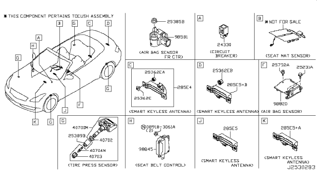 2011 Infiniti G37 Convertible Electrical Unit Diagram 2