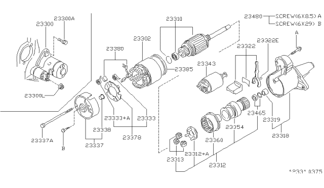 2000 Infiniti G20 Starter Motor Diagram 2