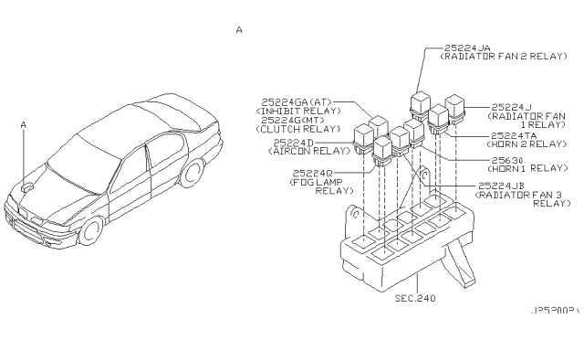 2001 Infiniti G20 Relay Diagram 1