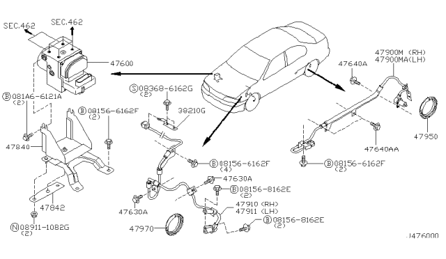 2001 Infiniti G20 Anti Skid Control Diagram 1