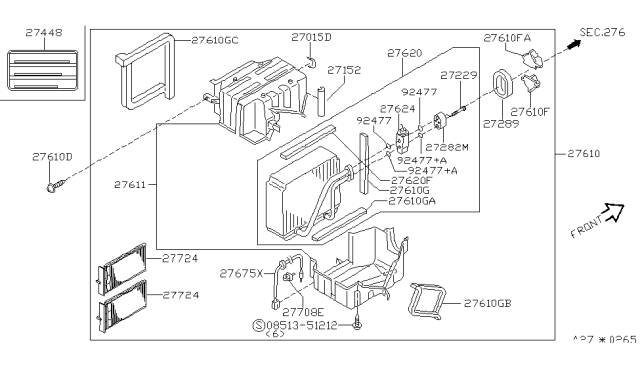 2002 Infiniti G20 Cooling Unit Diagram 2