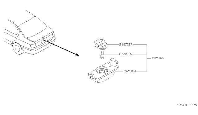 1999 Infiniti G20 License Plate Lamp Diagram