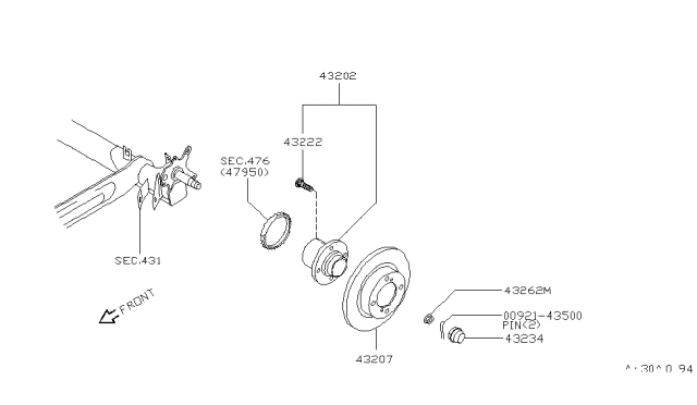 2001 Infiniti G20 Rear Axle Diagram