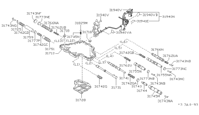 1999 Infiniti G20 Control Valve (ATM) Diagram 3