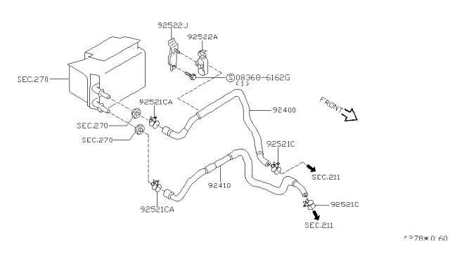 1999 Infiniti G20 Heater Piping Diagram 1