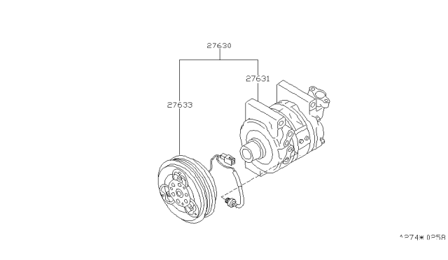 1999 Infiniti G20 Compressor Diagram