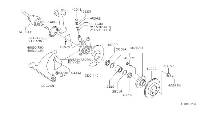 2002 Infiniti G20 Front Axle Diagram