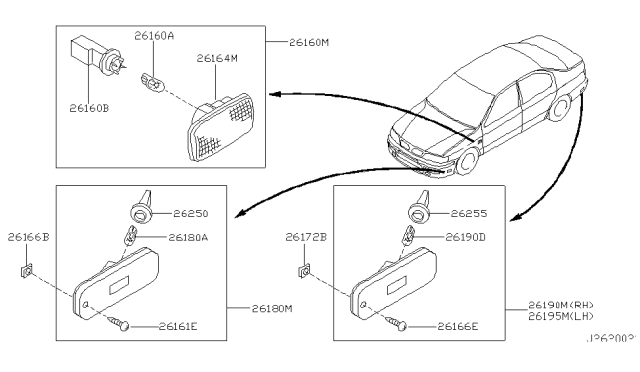 2002 Infiniti G20 Side Marker Lamp Diagram 1