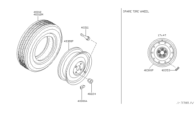 2004 Infiniti G35 Road Wheel & Tire Diagram 11