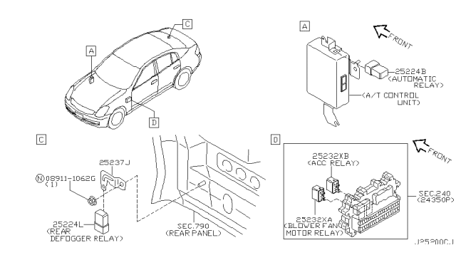 2003 Infiniti G35 Coupe Relay Diagram 5