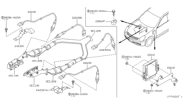 2005 Infiniti G35 Coupe Engine Control Module Diagram 2