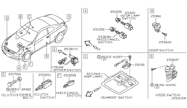 2007 Infiniti G35 Coupe Switch Diagram 1