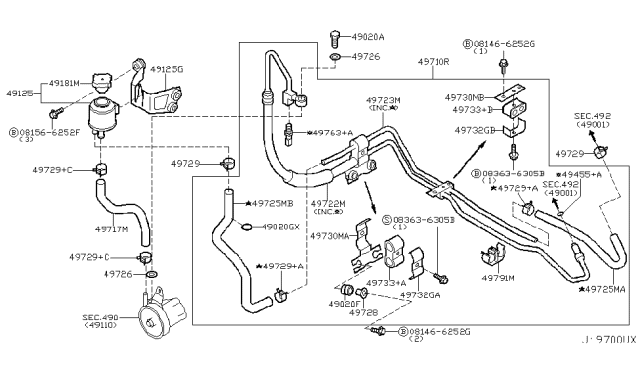2004 Infiniti G35 Coupe Power Steering Piping Diagram 5