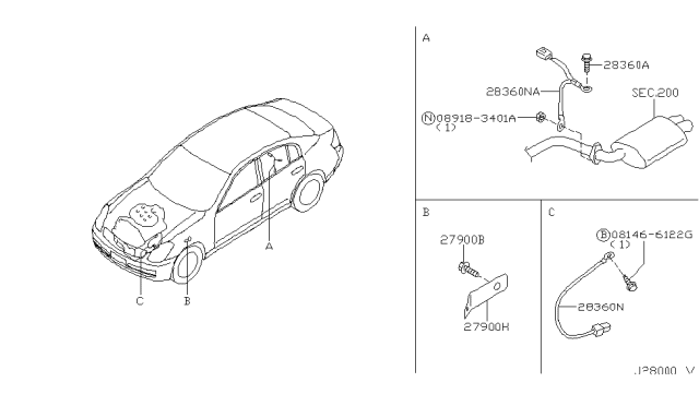 2003 Infiniti G35 Audio & Visual Diagram 9