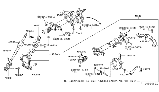 2007 Infiniti G35 Steering Column Diagram 4