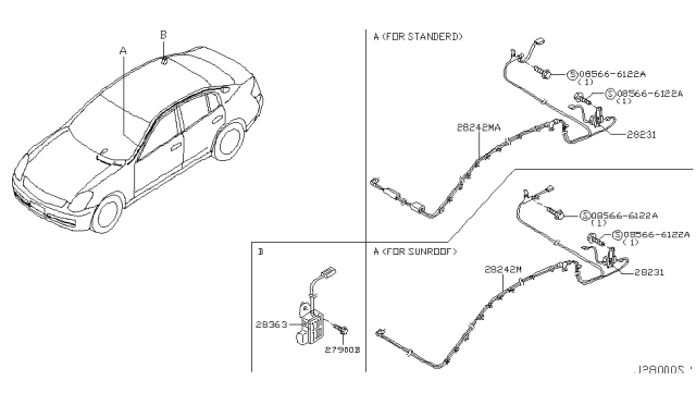 2005 Infiniti G35 Audio & Visual Diagram 3