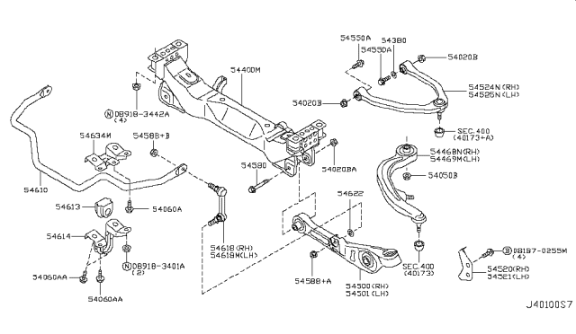 2006 Infiniti G35 Coupe Front Suspension Diagram 5