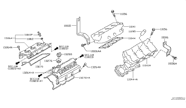 2006 Infiniti G35 Cylinder Head & Rocker Cover Diagram 1