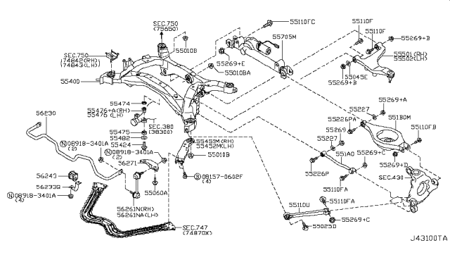 2007 Infiniti G35 Rear Suspension Diagram 5