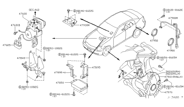 2005 Infiniti G35 Anti Skid Control Diagram 4