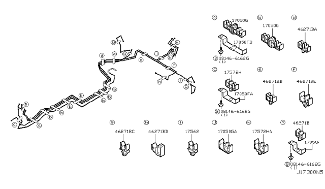 2004 Infiniti G35 Fuel Piping Diagram 1