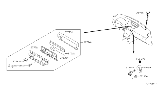 2004 Infiniti G35 Amplifier - Control, Air Conditioner Diagram for 27760-AM606