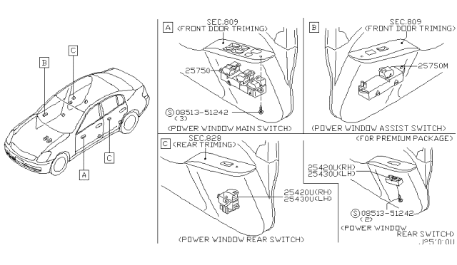 2006 Infiniti G35 Switch Diagram 5