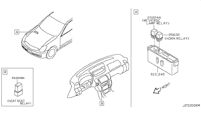 2007 Infiniti G35 Coupe Relay Diagram 1