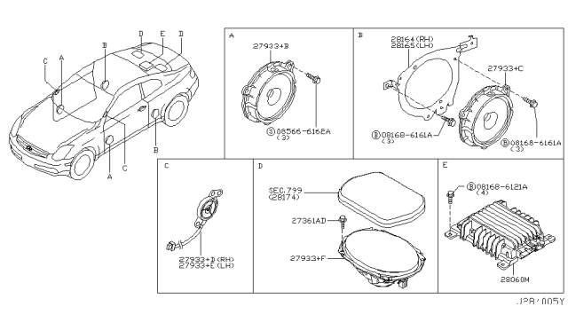 2003 Infiniti G35 Speaker Diagram 2