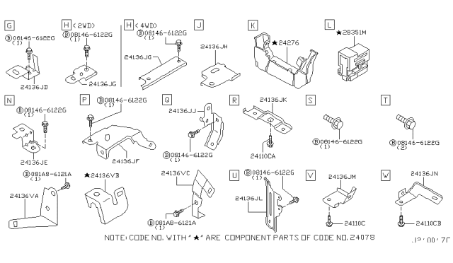 2007 Infiniti G35 Harness Assembly-EGI Diagram for 24011-CF92C