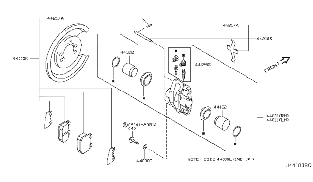 2005 Infiniti G35 Rear Brake Diagram 1