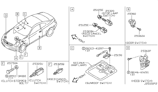 2004 Infiniti G35 Coupe Switch Diagram 1