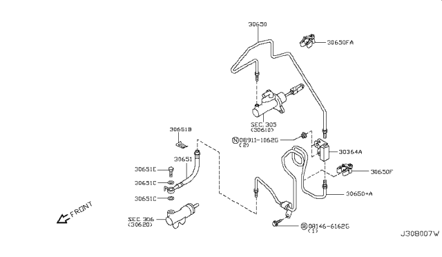 2006 Infiniti G35 Clutch Piping Diagram 1