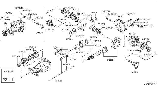 2006 Infiniti G35 Rear Final Drive Diagram 1